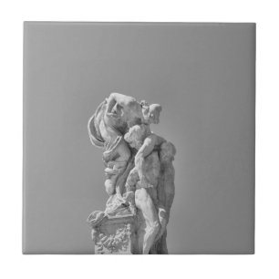 Roman sculptures in modern composition tile