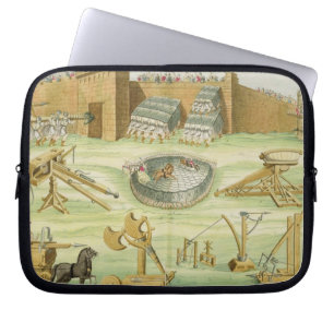 Roman Soldiers Besieging a Town, plate 23B, class Laptop Sleeve