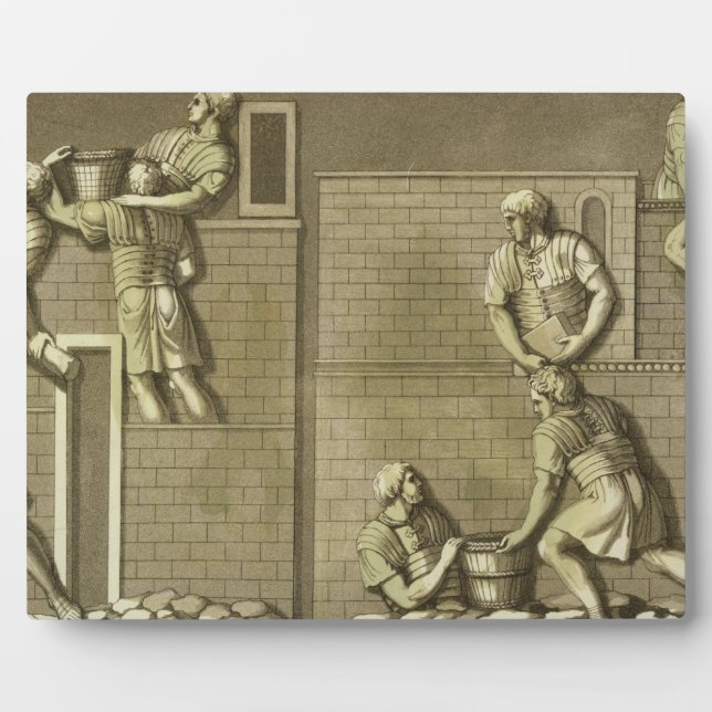 Roman soldiers building a fort, plate 21 from 'Le Plaque (Front)