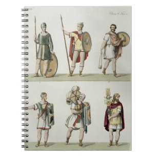 Roman Soldiers, detail from plate 2, class 5 of Pa Spiral Notebook