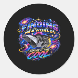 Roman Space Telescope Finding New Worlds Before Classic Round Sticker