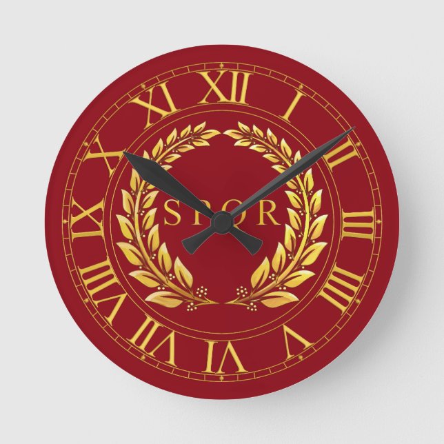 Roman SPQR Wall Clock (Front)