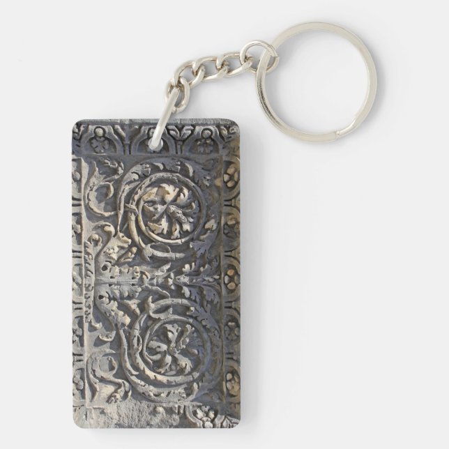 Roman stone key ring (Back)