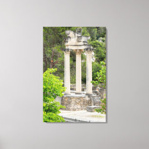 Roman Temple Ruins, France Canvas Print