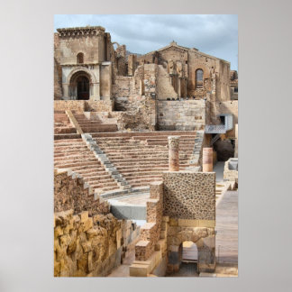 Roman Theater, Cartagena, Spain Poster