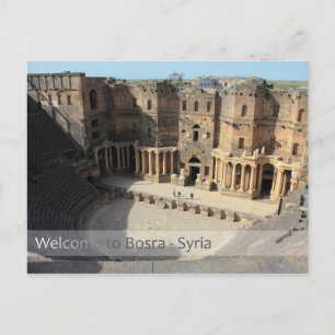 Roman theatre stage Bosra, Syria Postcard