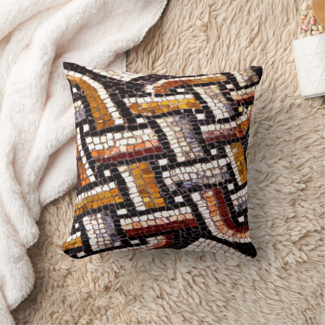 Roman Tile Mosaic Cushion (Blanket)