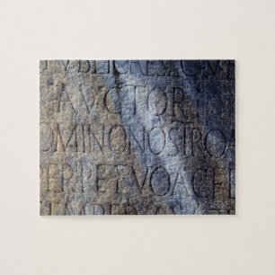 Roman typography at the Forum, Rome, Italy Jigsaw Puzzle