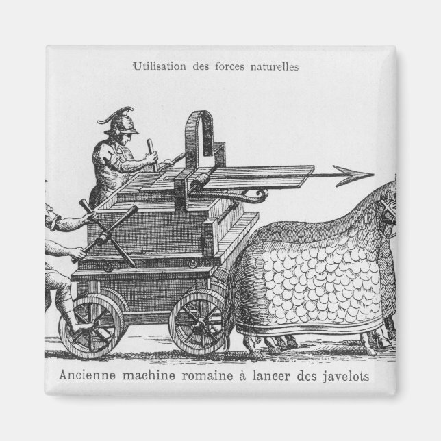 Roman war machine for firing javelins magnet (Front)