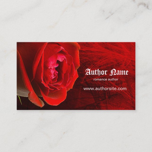 Romance Author Business Card (Front)
