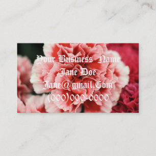 Romance business card