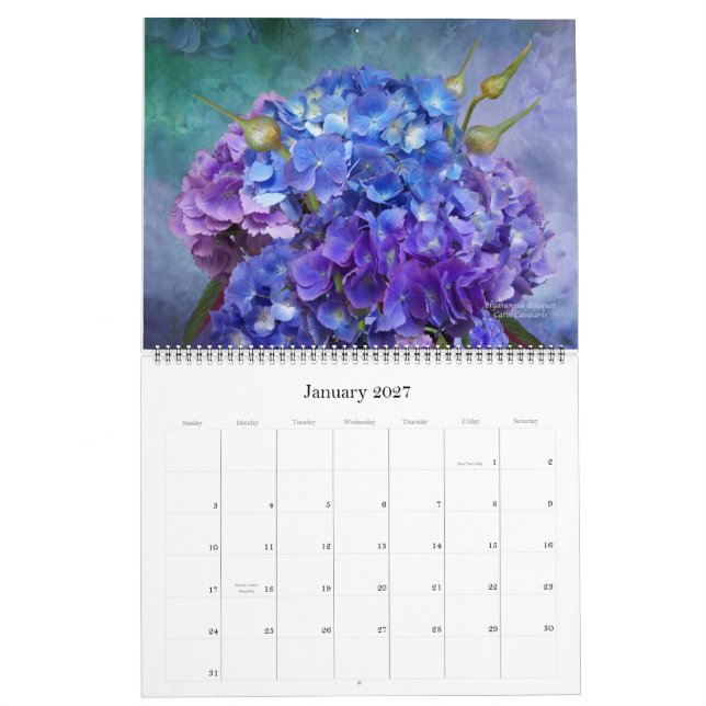 Romance Collection 2 Floral Art Calendar 2013 (Jan 2027)