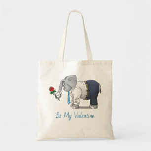 Romance Elephant Tote Bag