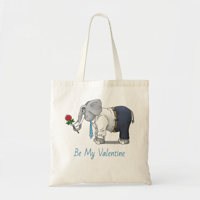 Romance Elephant Tote Bag (Front)