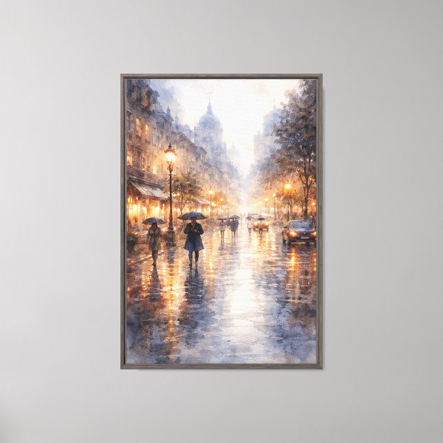 Romance in the Rain Canvas Print (Front)