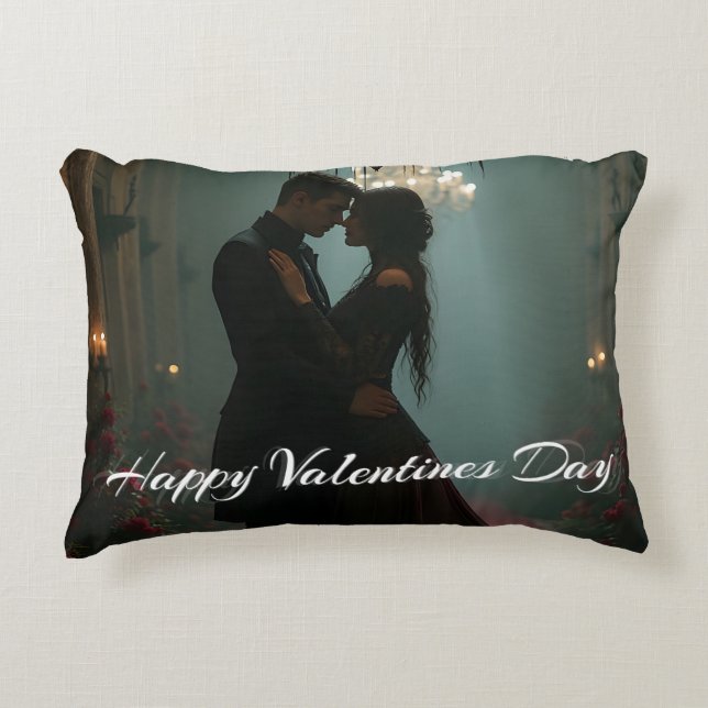 Romance in the Rose Hall for Valentine's Day Decorative Cushion (Front)