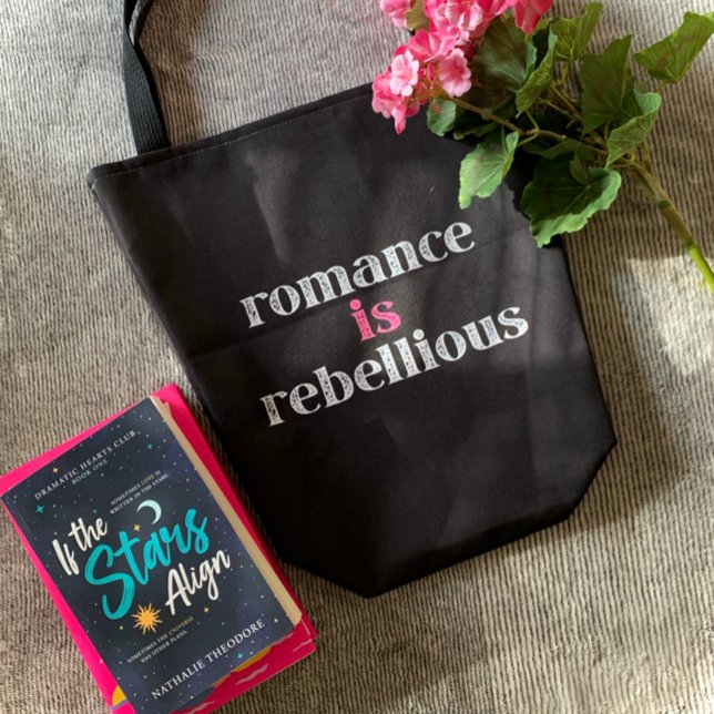 Romance is Rebellious Tote Bag (The perfect tote for romance readers!)