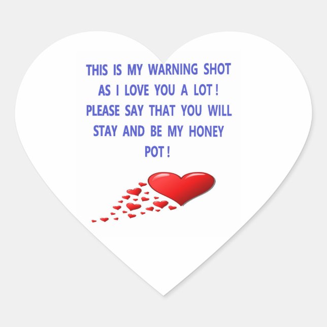 ROMANCE LOVE BEAUTY AND ALL THAT JAZZ HEART STICKER (Front)