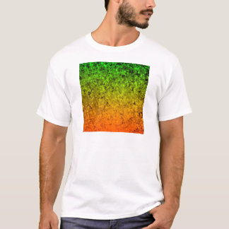ROMANCE ME, Island Ombre Neon Orange Green Stars T-Shirt