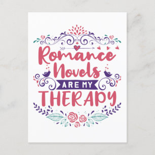 Romance Novels Are My Therapy Postcard