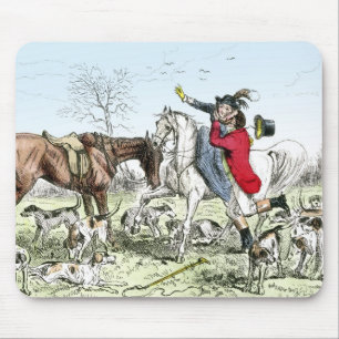 Romance on the Hunt Mouse Pad