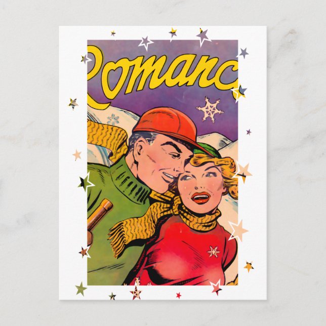 Romance on the Slopes Postcard (Front)