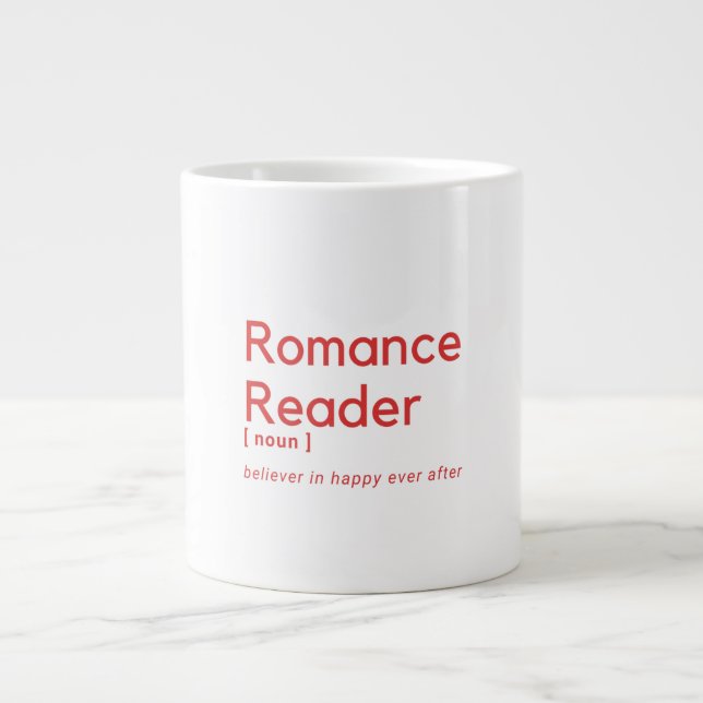 Romance Reader Defined! Large Coffee Mug (Front)