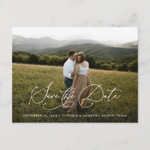 Romance Save the Date Postcard