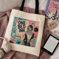 Romance Trope One Bed Inn Reader Tote Bag