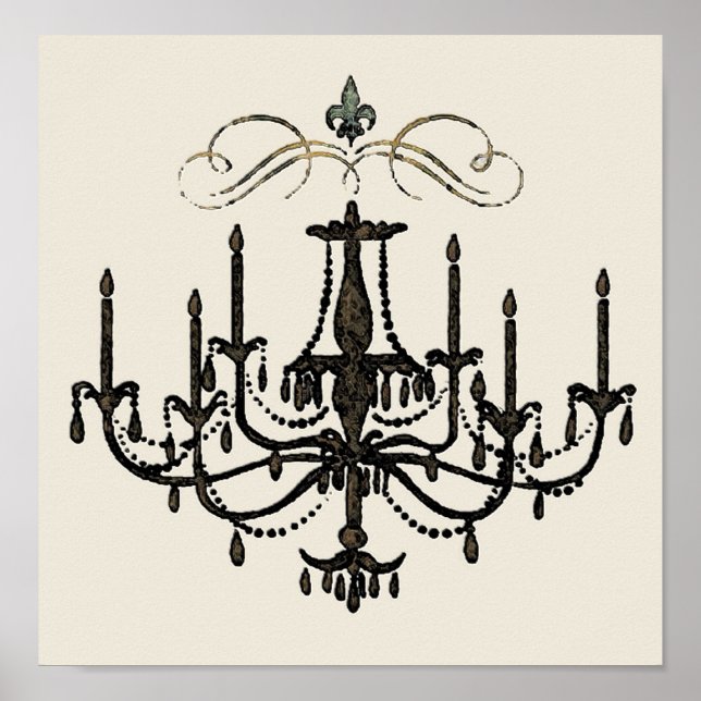 Romance with a Chandelier SIZE & CANVAS OPTION - Poster (Front)