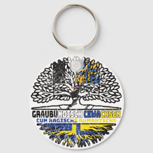 Romanen Rätoromanisch Schweizer Schweiz Baum Key Ring