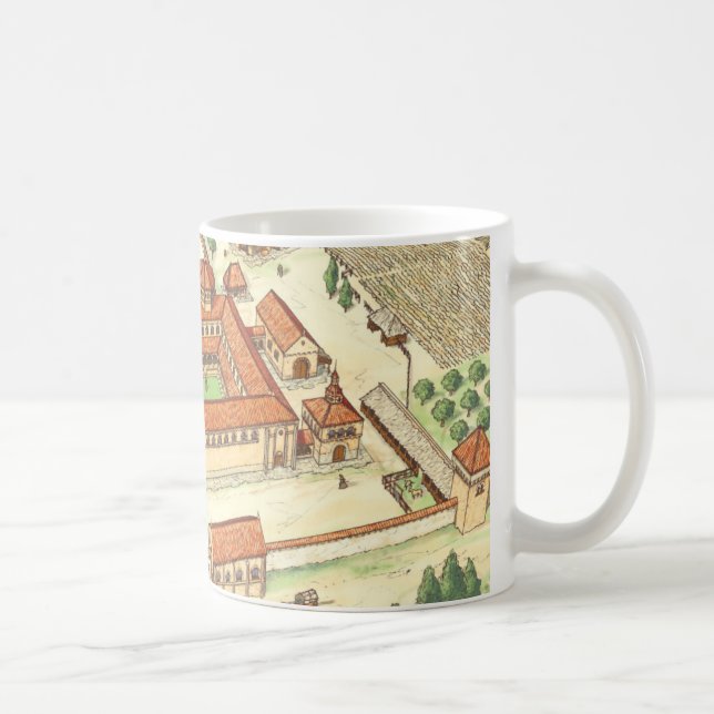 Romanesque Abbey. Model Coffee Mug (Right)