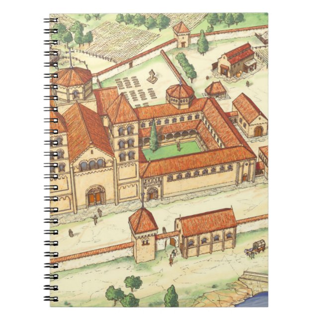 Romanesque Abbey. Model Notebook (Front)