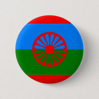 ROMANI FLAG 6 CM ROUND BADGE