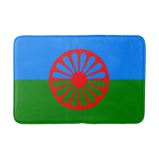 Romani Flag Bath Mat (Front)