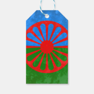 Romani flag gift tags