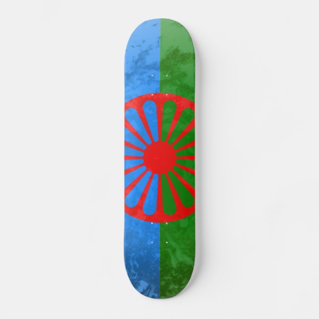 Romani flag skateboard (Front)