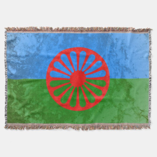 Romani flag throw blanket (Front)
