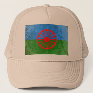 Romani flag trucker hat