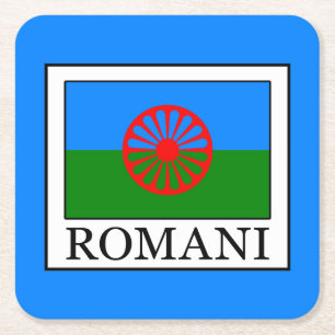 Romani Square Paper Coaster