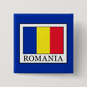 Romania 15 Cm Square Badge