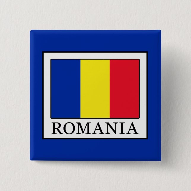 Romania 15 Cm Square Badge (Front)