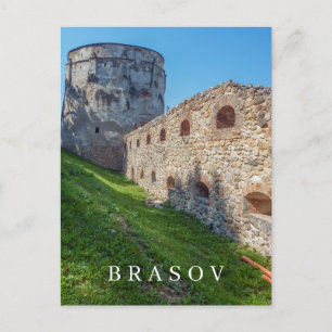 Romania Brasov watchtower view postcard