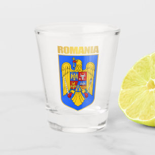 Romania Coat of Arms Shot Glass