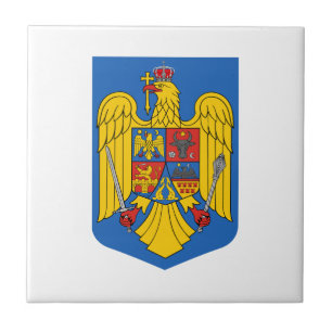 Romania country coat arms symbol emblem flag tile