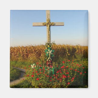 Romania, Crucifix,wayside shrine Magnet