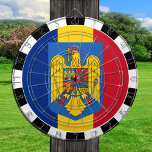 Romania Dartboard, Romanian Flag darts /game board Dartboard<br><div class="desc">Dartboard: Romania & Coat of Arms,  Romanian flag darts,  family fun games - love my country,  summer games,  holiday,  fathers day,  birthday party,  college students / sports fans</div>