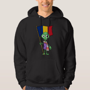 Romania Fan Aliens Hoodie