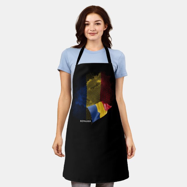 Romania flag apron (Worn)
