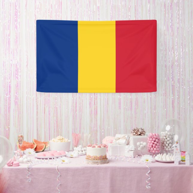 Romania flag banner (Party)